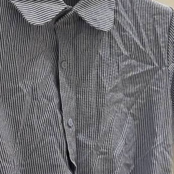 Blue Stripe Short Sleeve Shirt - Picture 2 of 3